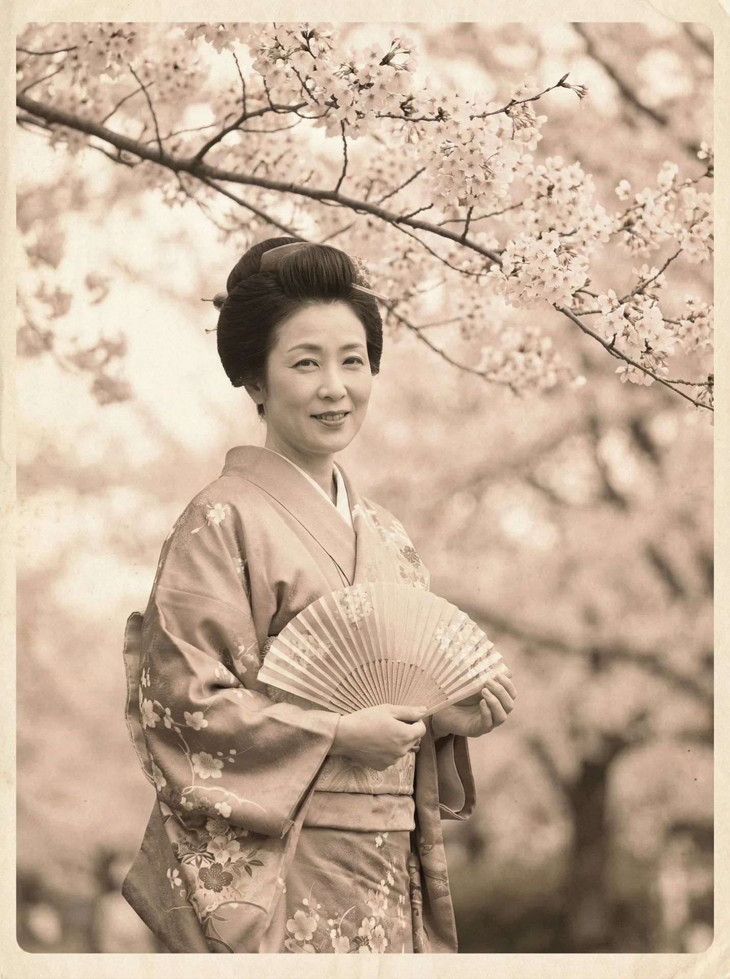 一位持扇的优雅 小马拉大车童子鸡-动画专区|小马拉大车童子鸡完整版在线看 在樱花树下的复古写真