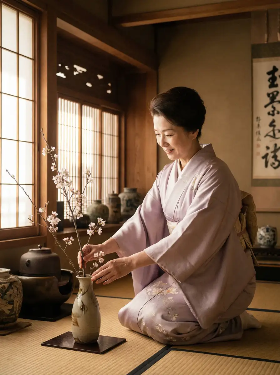 一位优雅的 小马拉大车童子鸡-动画专区|小马拉大车童子鸡完整版在线看 在和室中插花